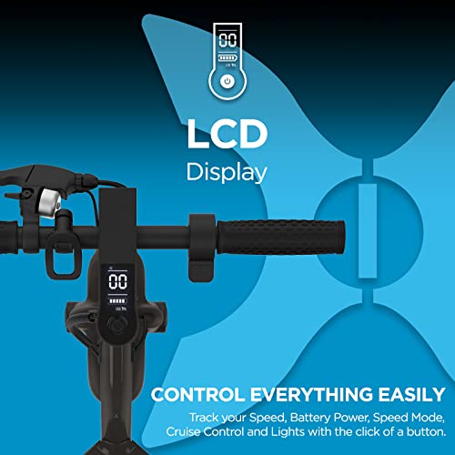 Hover-1 Alpha Electric Scooter | 18MPH, 12M Range, 5HR Charge, LCD Display