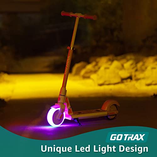 Gotrax GKS Lumios Electric Scooter for Kids Age 6-12, Max 6.25 Mile and 7.5Mph Speed