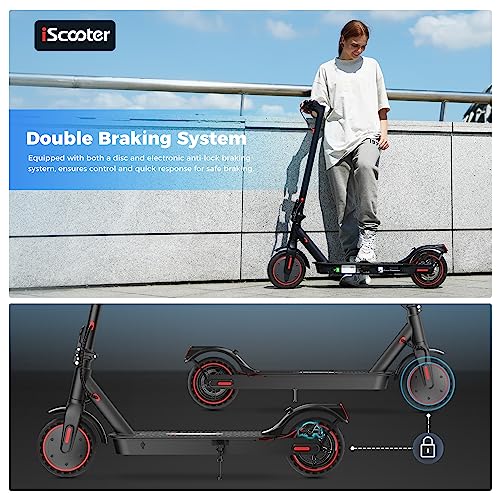 iScooter i9S Electric Scooter Adults and Teenages, 15 MPH, 12-18 Miles Range
