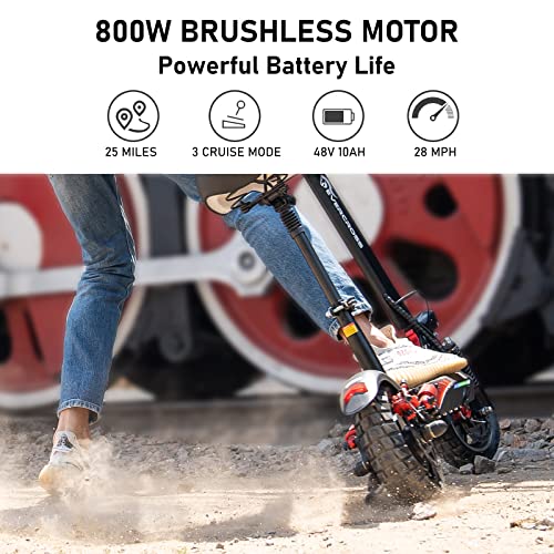 EVERCROSS Electric Scooter, Electric Scooter for Adults with 800W Motor, Up to 28MPH & 25 Miles