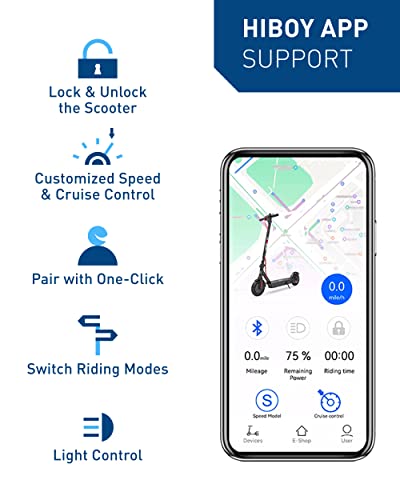 Hiboy KS4 Electric Scooter, Upgraded 350W Motor(Max 500W), 19 MPH 17 Miles Range