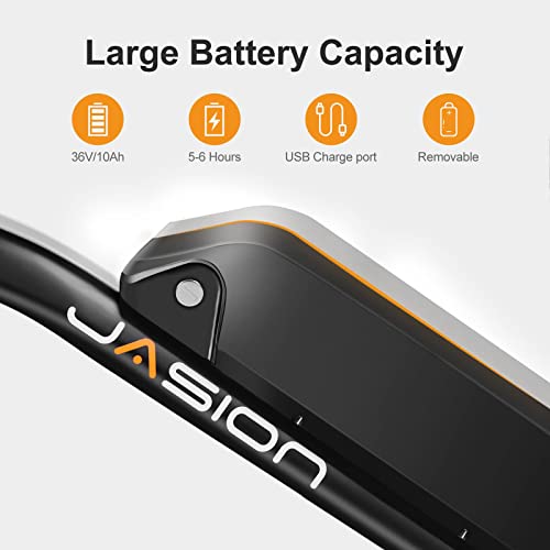Jasion EB5 Electric Bike for Adults with 360Wh Removable Battery, 40Miles 20MPH