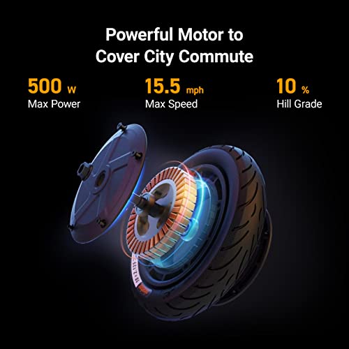 Segway Ninebot D18W Electric KickScooter- 250W Motor, 11.2 Miles Range & 15.5MPH