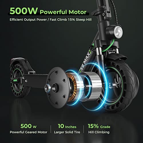 isinwheel S9 Max Electric Scooter 22 Miles Long Range and 21 MPH