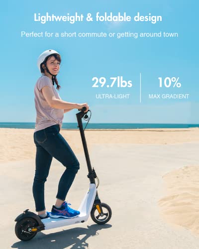 OKAI ES50B Electric Scooter - 12.4 Miles Range & 15.5 MPH - Lightweight and Foldable