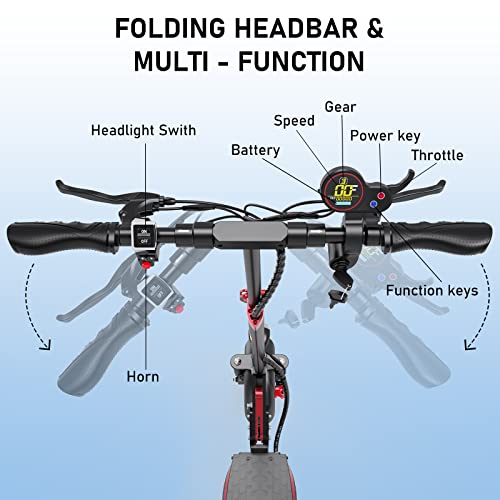 EVERCROSS Electric Scooter, Electric Scooter for Adults with 800W Motor, Up to 28MPH & 25 Miles