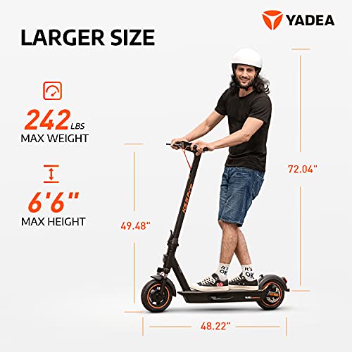 YADEA Electric Scooter Adults KS5 Pro, Max Speeds 21.8 MPH, 37.2 Miles Long Range