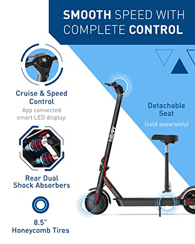 Hiboy KS4 Electric Scooter, Upgraded 350W Motor(Max 500W), 19 MPH 17 Miles Range