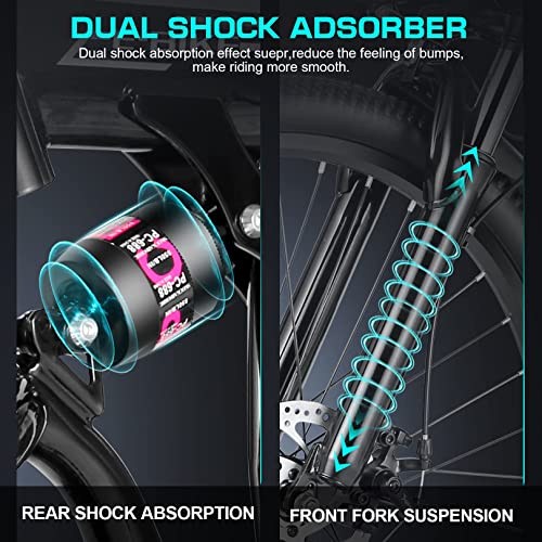 Vivi Electric Bike for Adults 26" Ebike, 500W Folding Electric Bike