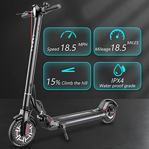 VOBET Adults Electric Scooter,350W Motor,8.5Inch Solid Tire,18.5 Miles 18.5 MPH