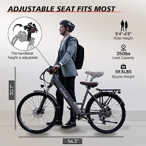 ACTBEST Core Electric Bike, 500W Brushless Motor Cityrun Ebike, 36V 13AH Removable Built-in Battery