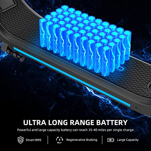 Wheelspeed Electric Scooter, 20-25 Miles & 15 MPH(Pro Ver. 35-40 Miles & 19 MPH)