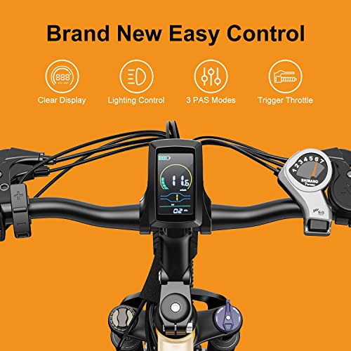 Jasion EB5 Electric Bike for Adults with 360Wh Removable Battery