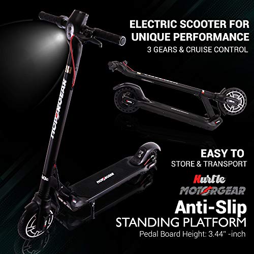 Hurtle Folding Electric Scooter - 300W Brushless Motor Foldable Commuter Scooter