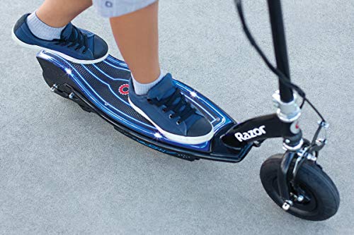 Razor E100 Glow Electric Scooter for Kids Age 8+, LED Light-Up Deck