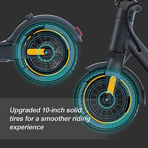1PLUS Electric Scooter 10" Solid Tires 500W Motor 19 Mph Speed Commuter E Scooter for Adults