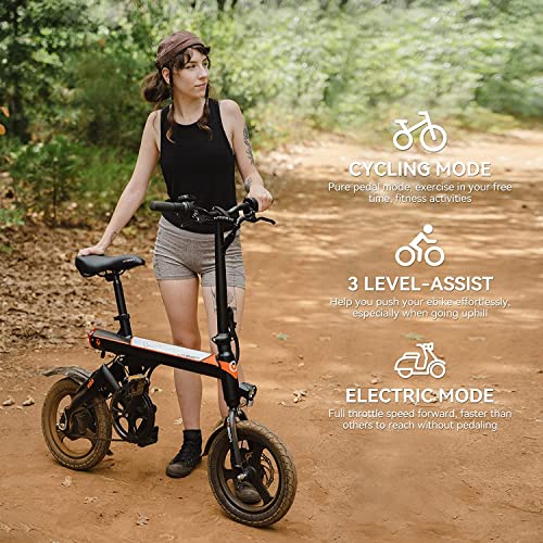 Jasion EB3 Electric Bike for Adults 21mph Folding Adults Electric Bicycles