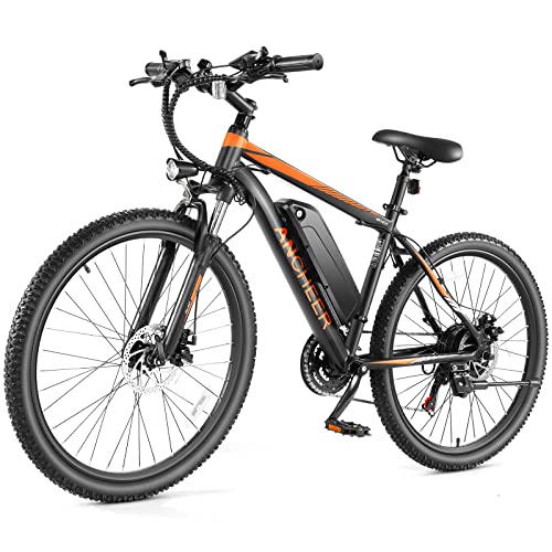 ANCHEER Electric Bike Electric Mountain Bike 500W 26'' Commuter Ebike