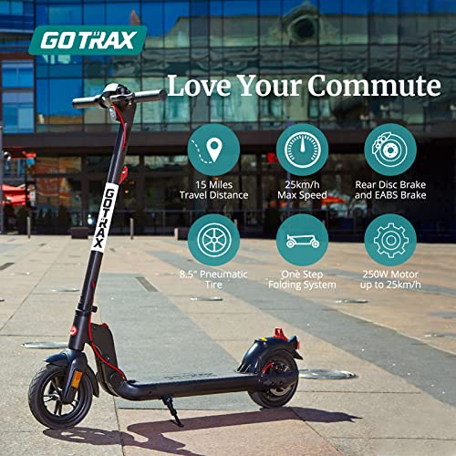 Gotrax APEX XL Commuting Electric Scooter - 8.5" Air Filled Tires - 15.5MPH & 15 Mile Range