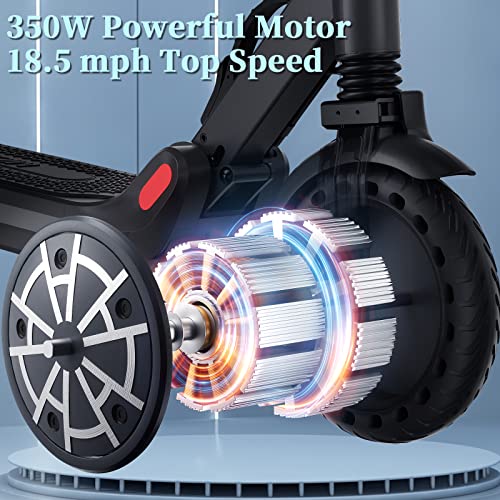 VOBET Adults Electric Scooter,350W Motor,8.5Inch Solid Tire,18.5 Miles 18.5 MPH