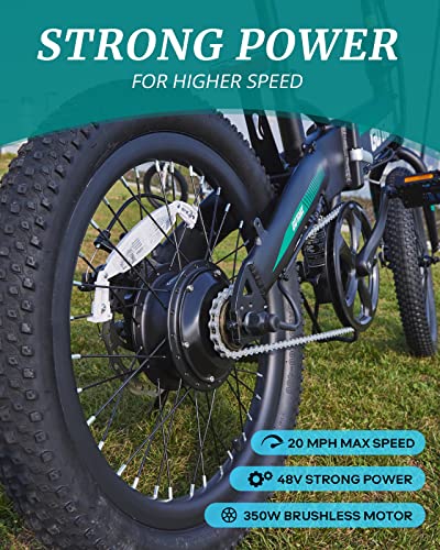 Gotrax R1 20" Folding Electric Bike for Adults, 20Mph Power by 350W