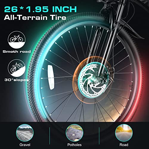 Vivi Electric Bike for Adults 26" Ebike, 500W Folding Electric Bike