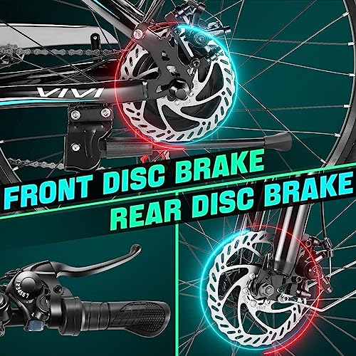 Vivi Electric Bike 500W, 26" Ebike for Adults,Electric Bike Step Through with Removable 48V Lithium Battery