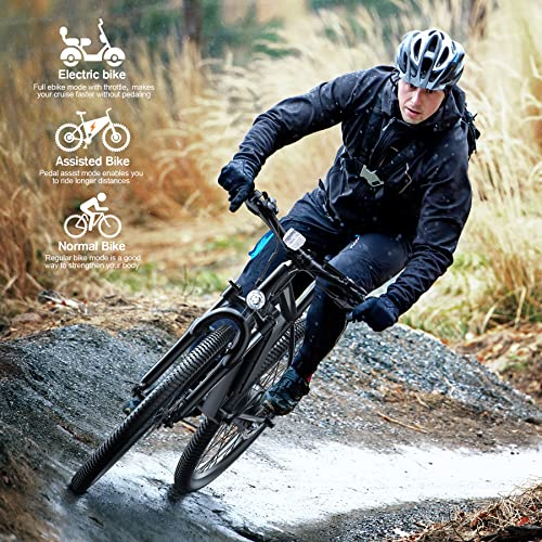 TotGuard Electric Bike for Adults, 26" Ebike 350W Electric Bicycles, 19.8MPH Mountain Bike