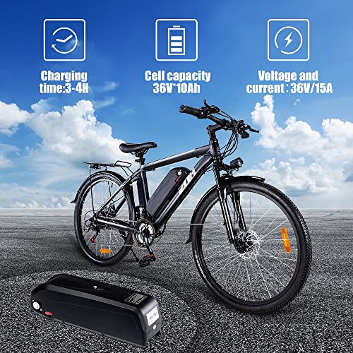 ZNH Electric Bike for Adults,ebike Up to 42 Miles, Mountain Electric Bicycle with Removable Battery