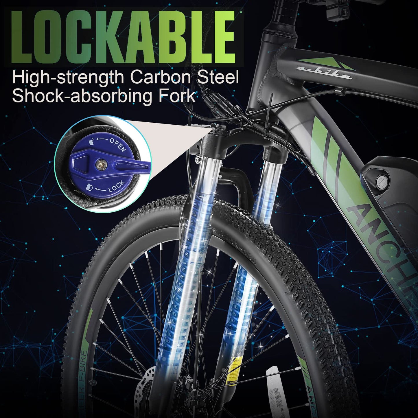 ANCHEER 500W Electric Bike 27.5'' Adults Electric Commuter Bike/Electric Mountain Bike