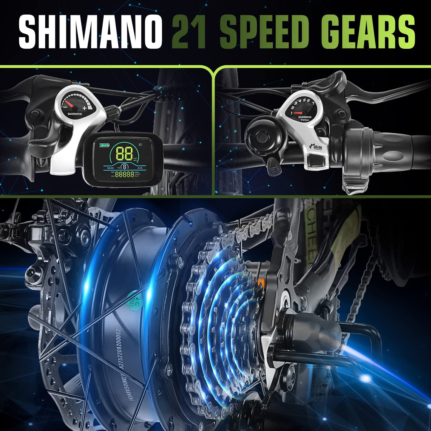 ANCHEER 500W Electric Bike 27.5'' Adults Electric Commuter Bike/Electric Mountain Bike